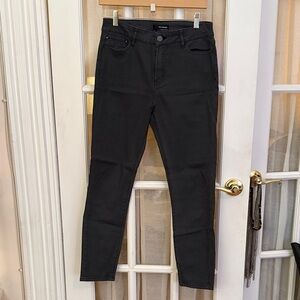Kooples Charcoal Gray / Washed Black High Waisted Jeans - 28